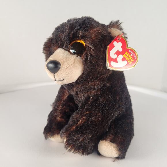 Ty Beanie Baby Kodi Bear Plush Toy 6" Brown Black Stuffed Animal with Tags - Picture 2 of 16